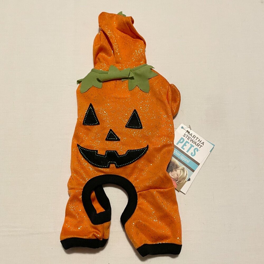 Martha Stewart Pets Pumpkin Costume Fashion Apparel Size XS Halloween